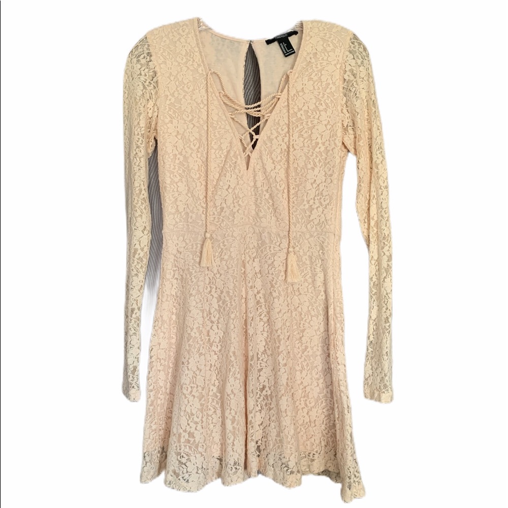 Peach Lace Dress